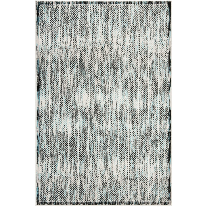 SAFAVIEH Skyler Collection SKY194B Grey / Blue Rug Image 8