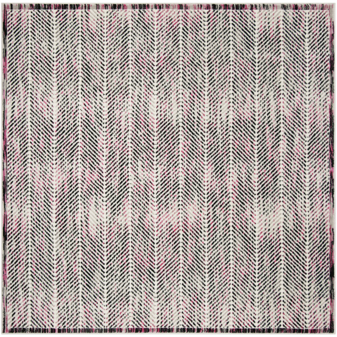 SAFAVIEH Skyler Collection SKY194P Grey / Pink Rug Image 6