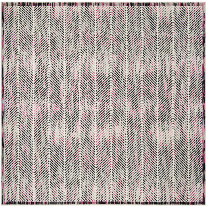 SAFAVIEH Skyler Collection SKY194P Grey / Pink Rug Image 6