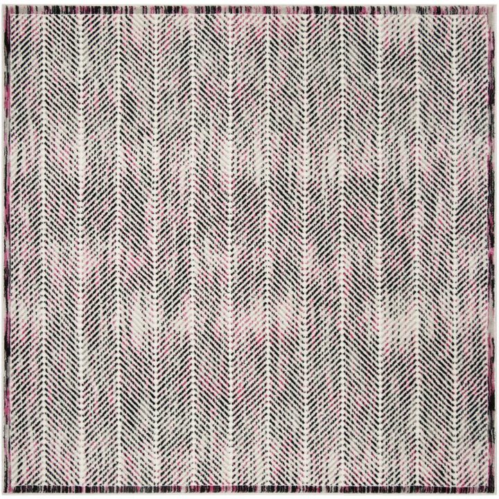 SAFAVIEH Skyler Collection SKY194P Grey / Pink Rug Image 1