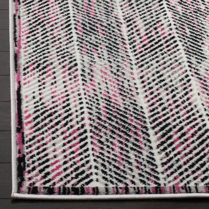 SAFAVIEH Skyler Collection SKY194P Grey / Pink Rug Image 7