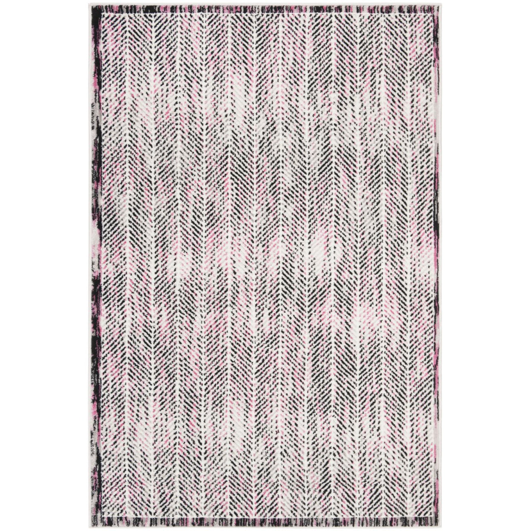 SAFAVIEH Skyler Collection SKY194P Grey / Pink Rug Image 8