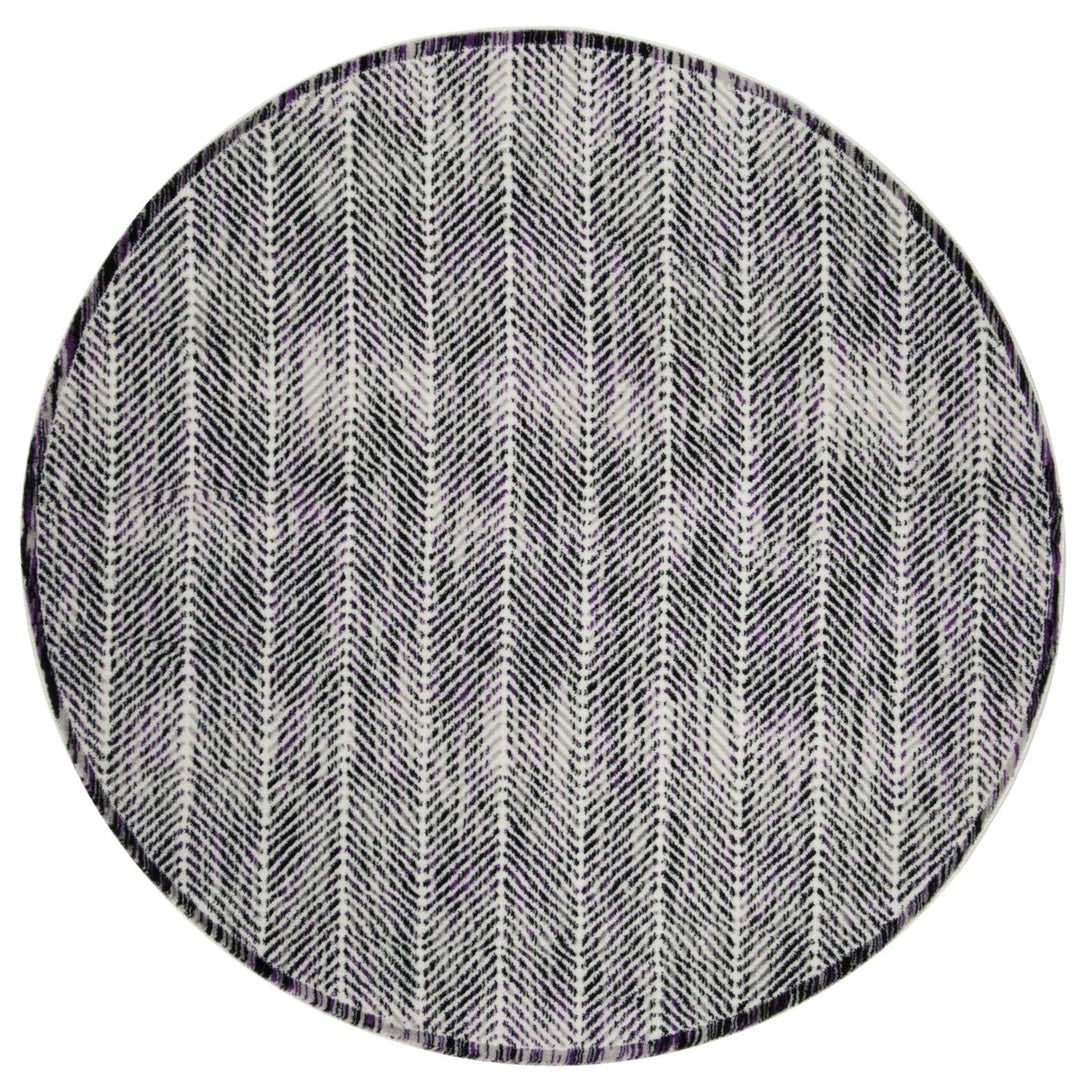 SAFAVIEH Skyler Collection SKY194R Grey / Purple Rug Image 4