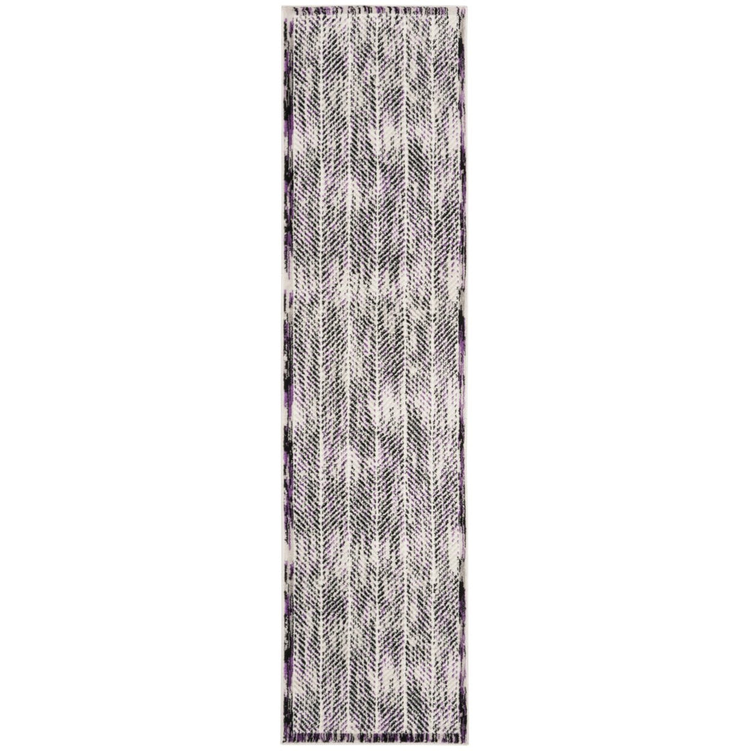 SAFAVIEH Skyler Collection SKY194R Grey / Purple Rug Image 5