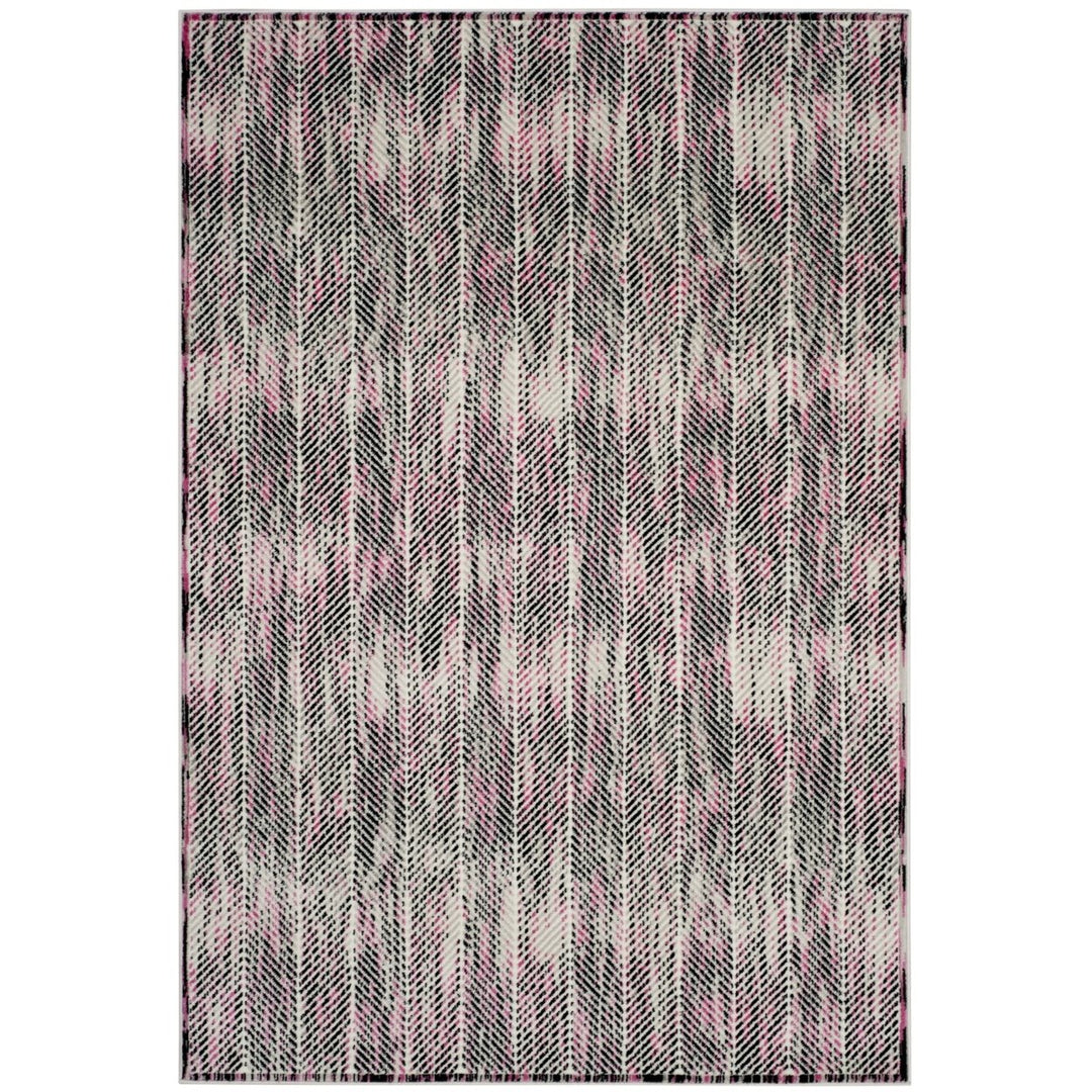 SAFAVIEH Skyler Collection SKY194P Grey / Pink Rug Image 9