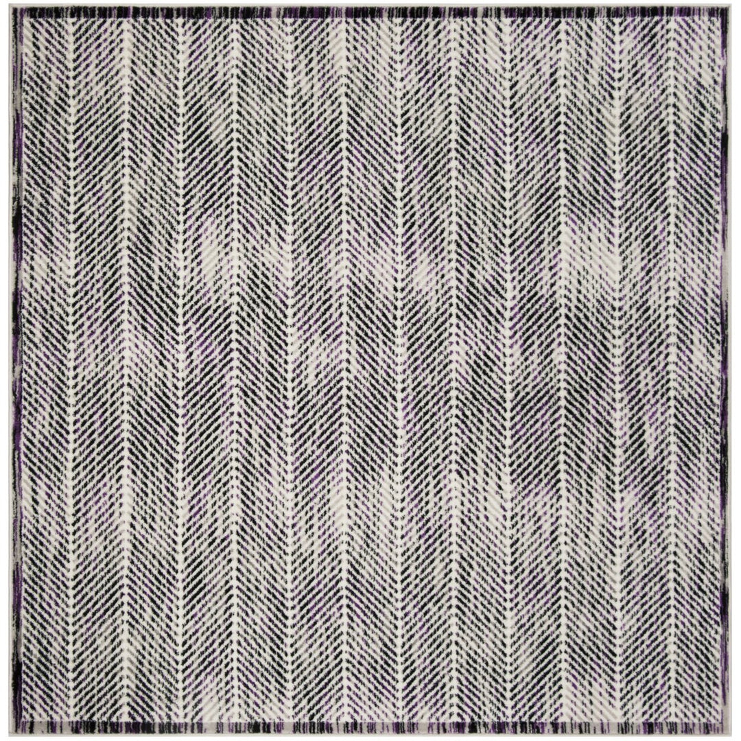 SAFAVIEH Skyler Collection SKY194R Grey / Purple Rug Image 6