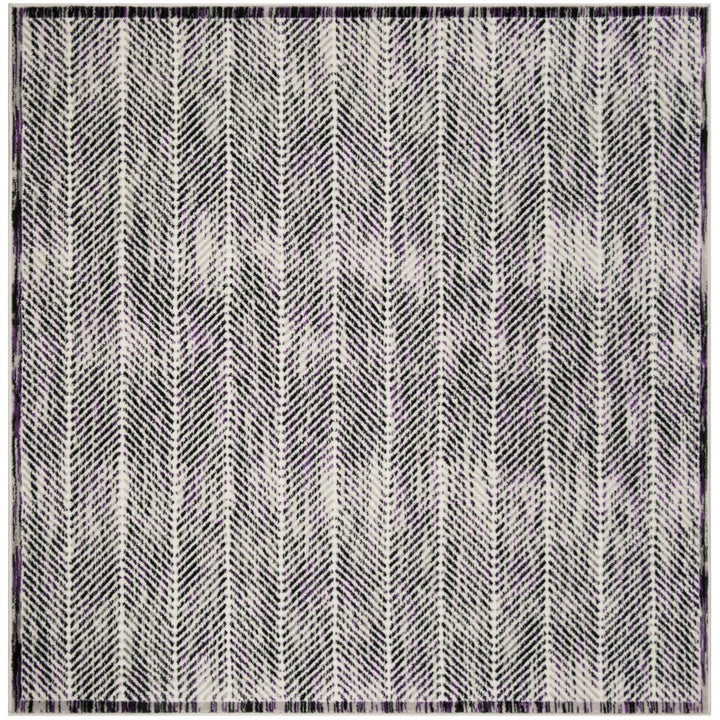 SAFAVIEH Skyler Collection SKY194R Grey / Purple Rug Image 6