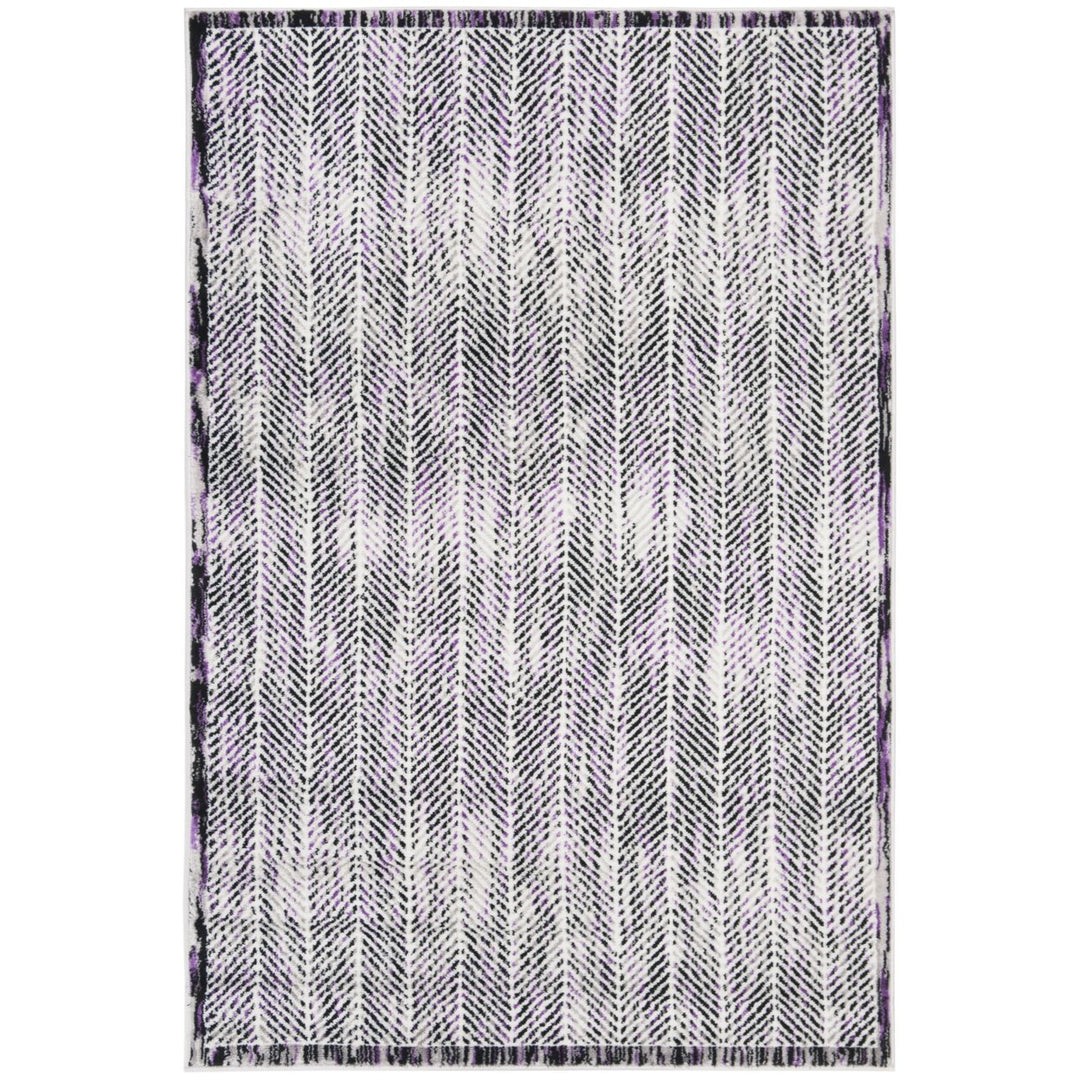 SAFAVIEH Skyler Collection SKY194R Grey / Purple Rug Image 8