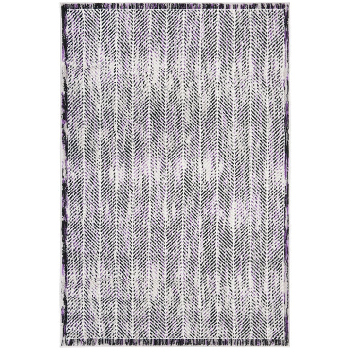 SAFAVIEH Skyler Collection SKY194R Grey / Purple Rug Image 1