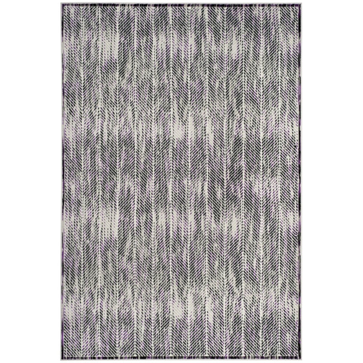 SAFAVIEH Skyler Collection SKY194R Grey / Purple Rug Image 9