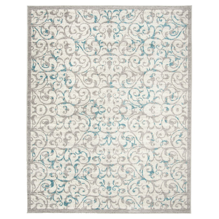 SAFAVIEH Skyler Collection SKY198D Ivory / Blue Rug Image 1