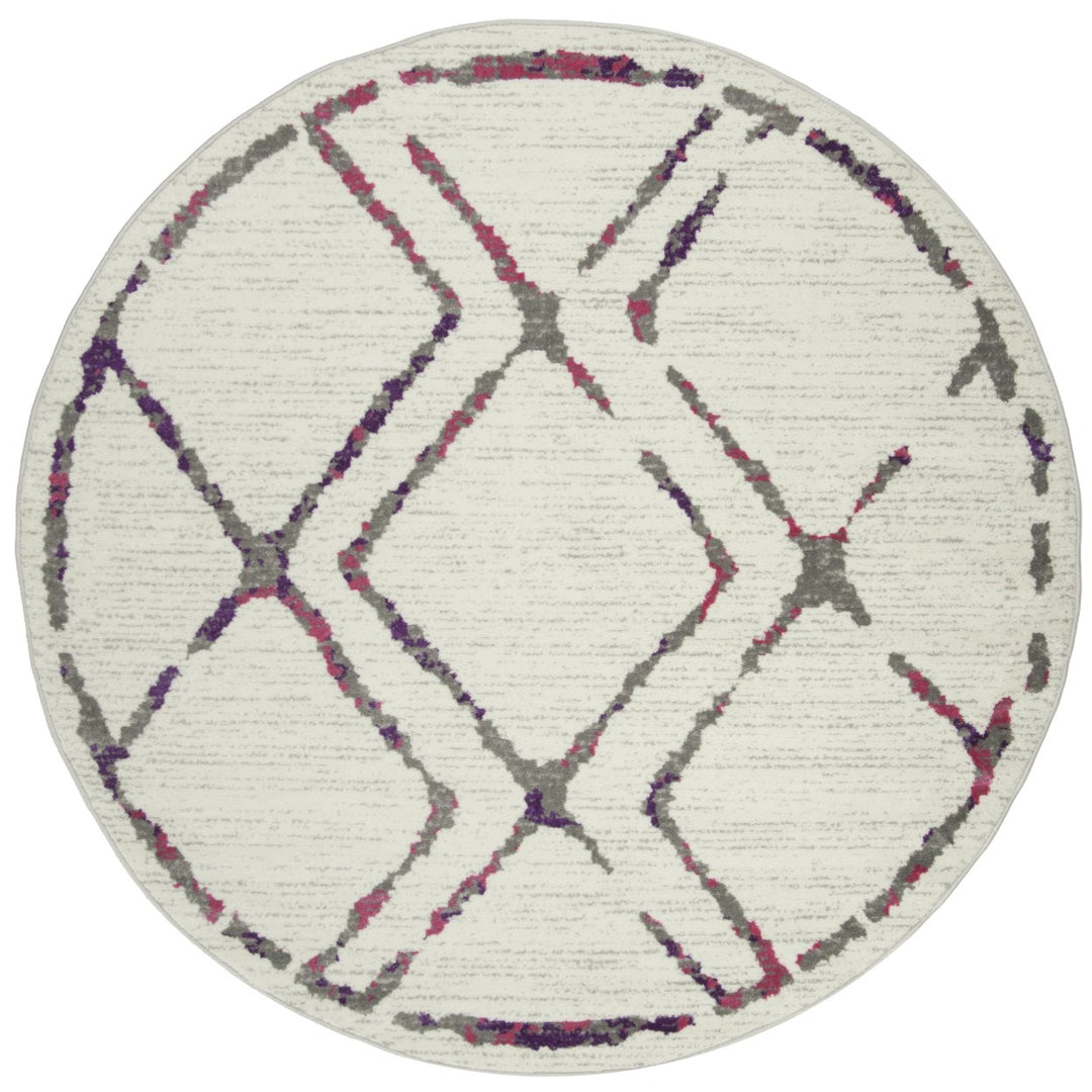 SAFAVIEH Skyler Collection SKY197F Ivory / Pink Rug Image 4