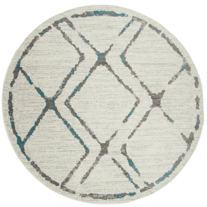 SAFAVIEH Skyler Collection SKY197D Ivory / Blue Rug Image 4