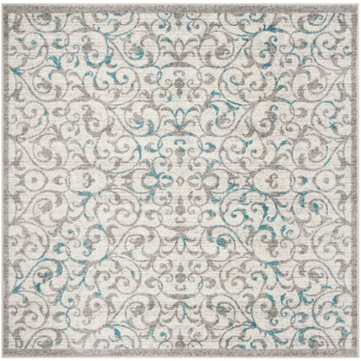 SAFAVIEH Skyler Collection SKY198D Ivory / Blue Rug Image 6