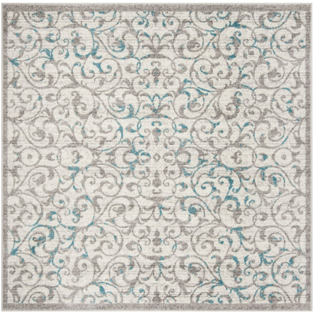 SAFAVIEH Skyler Collection SKY198D Ivory / Blue Rug Image 1