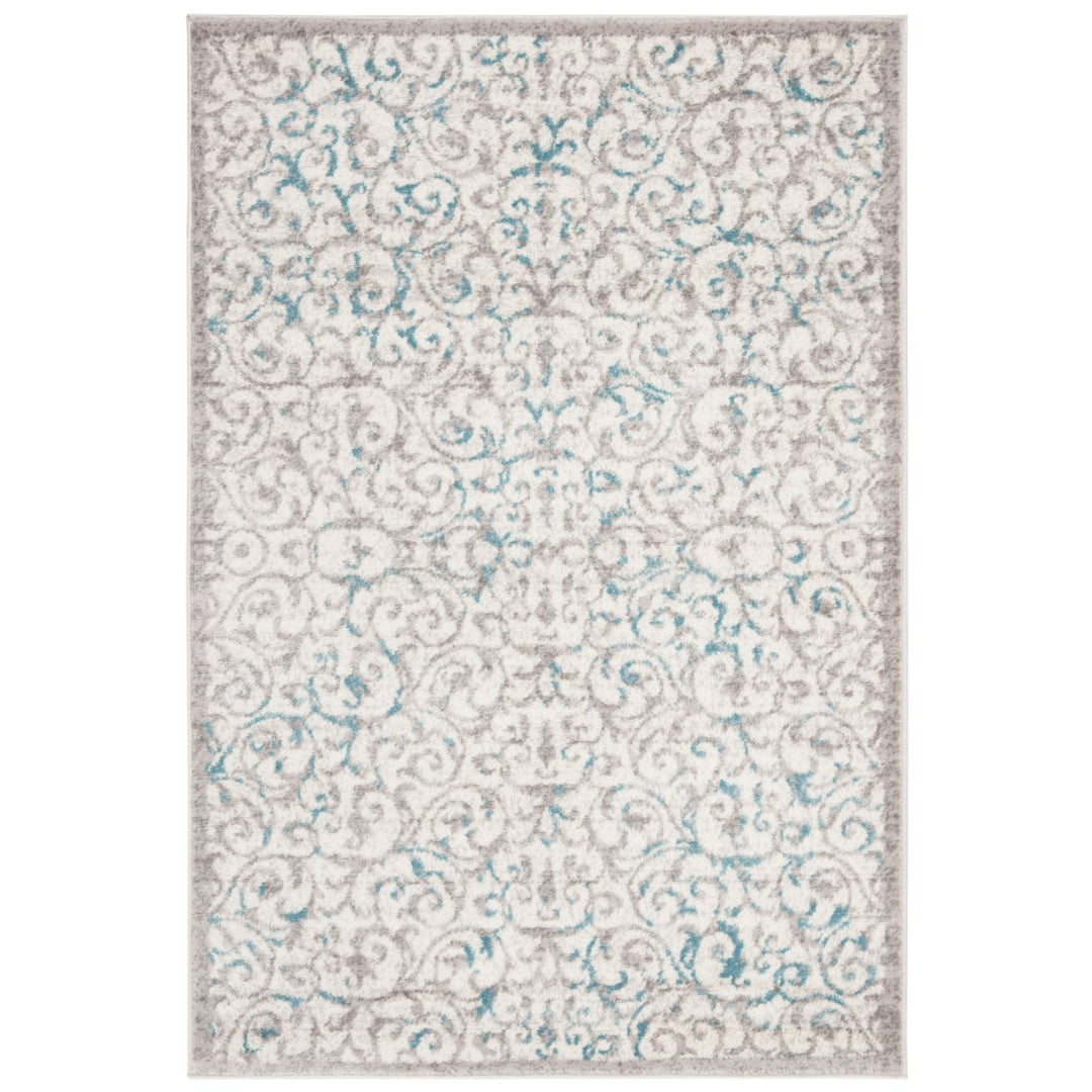 SAFAVIEH Skyler Collection SKY198D Ivory / Blue Rug Image 8