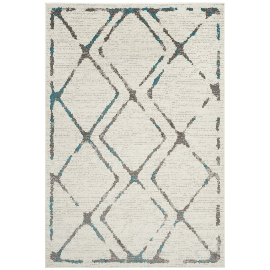 SAFAVIEH Skyler Collection SKY197D Ivory / Blue Rug Image 10