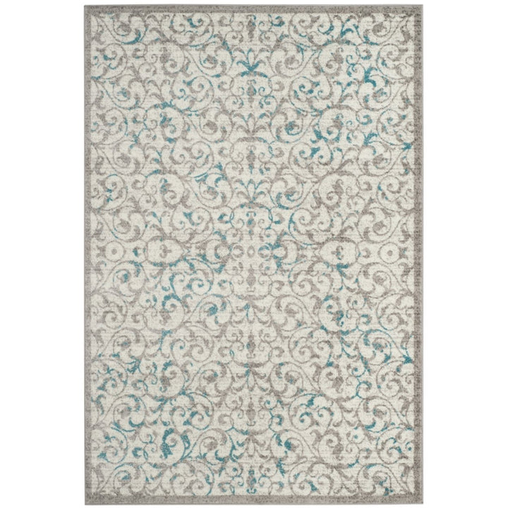 SAFAVIEH Skyler Collection SKY198D Ivory / Blue Rug Image 9