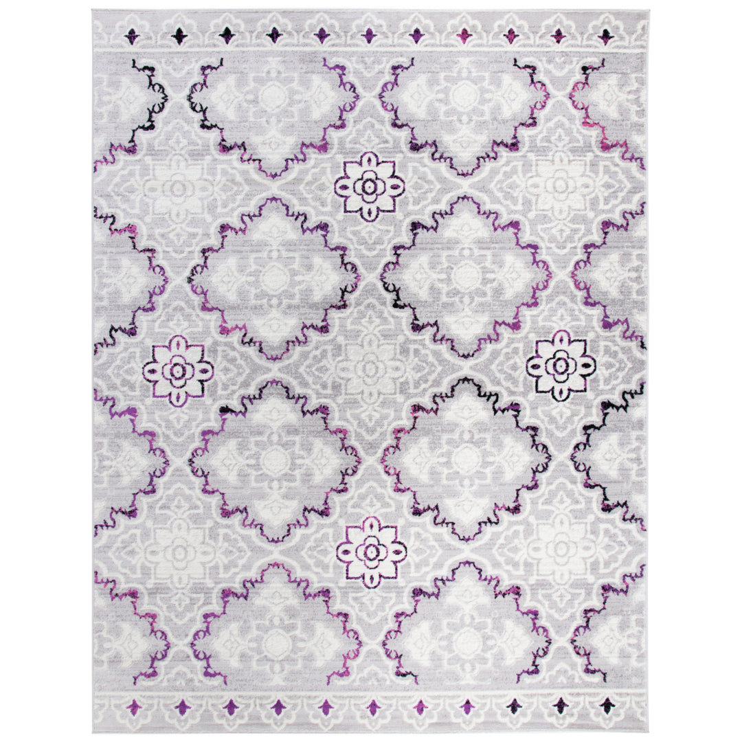 SAFAVIEH Skyler Collection SKY199P Grey / Pink Rug Image 1