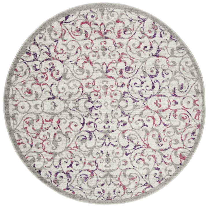 SAFAVIEH Skyler Collection SKY198F Ivory / Pink Rug Image 4