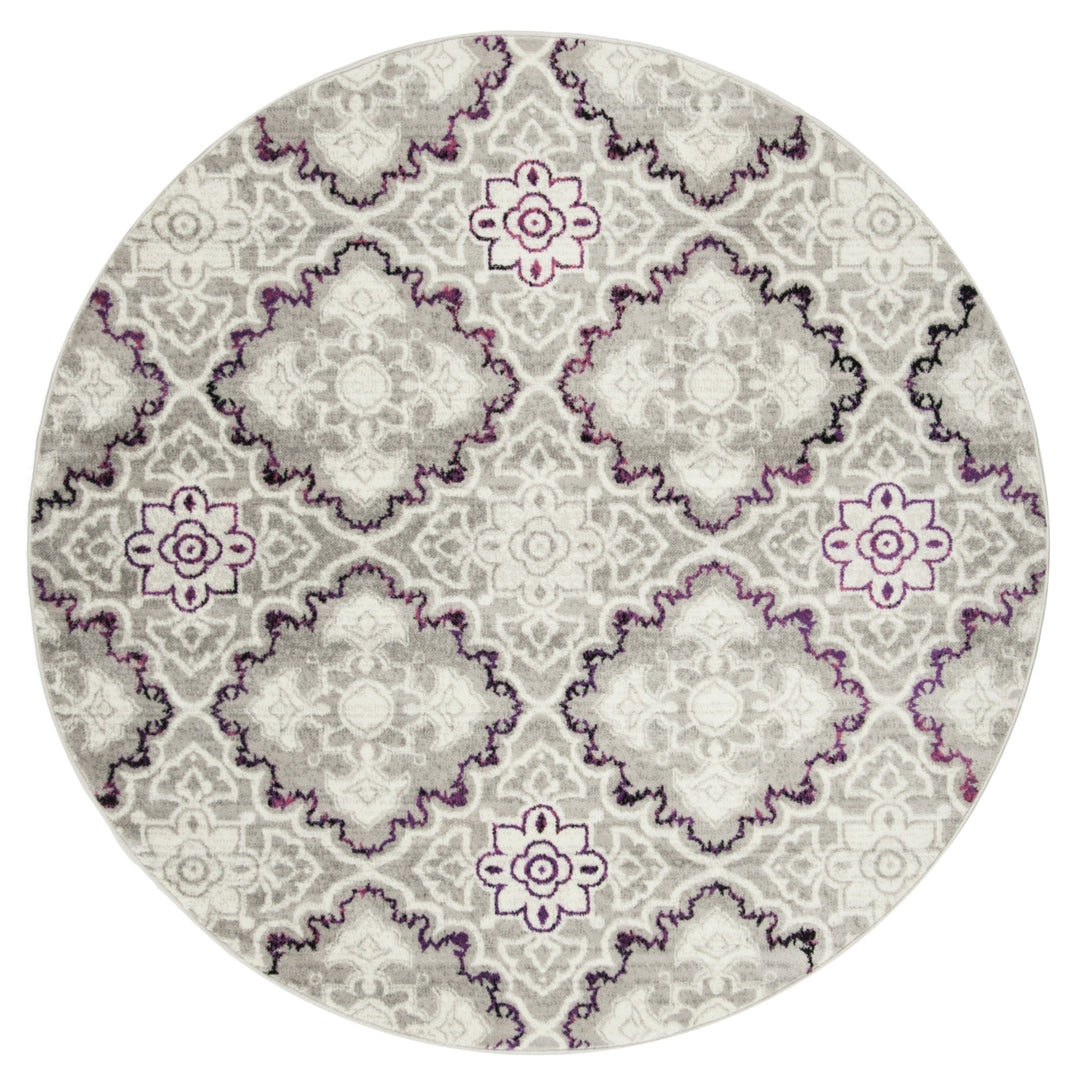 SAFAVIEH Skyler Collection SKY199P Grey / Pink Rug Image 4