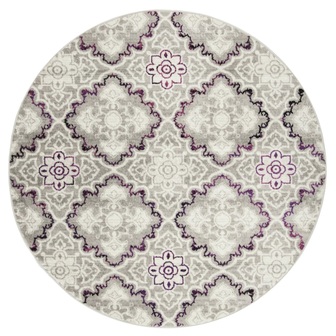 SAFAVIEH Skyler Collection SKY199P Grey / Pink Rug Image 1