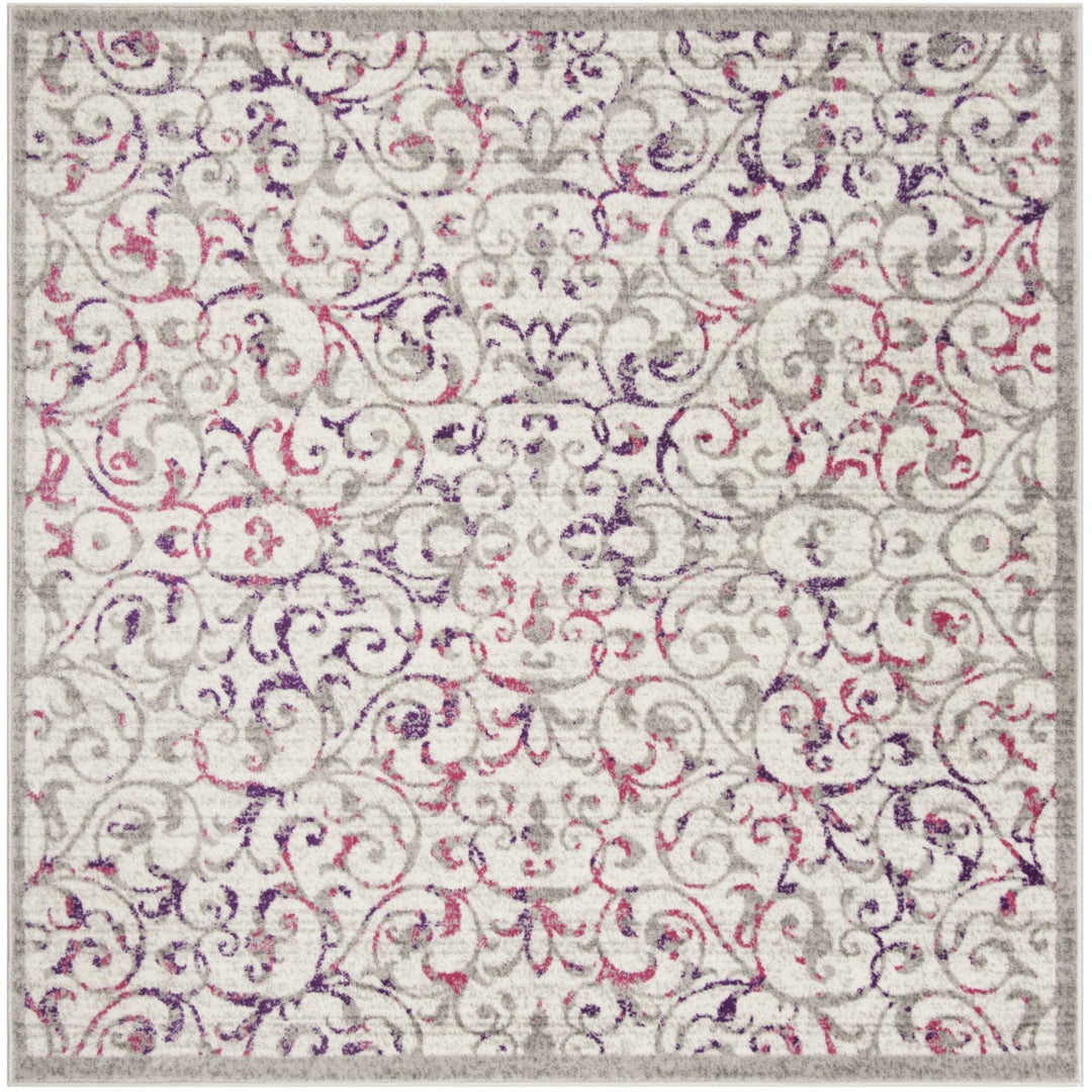 SAFAVIEH Skyler Collection SKY198F Ivory / Pink Rug Image 6