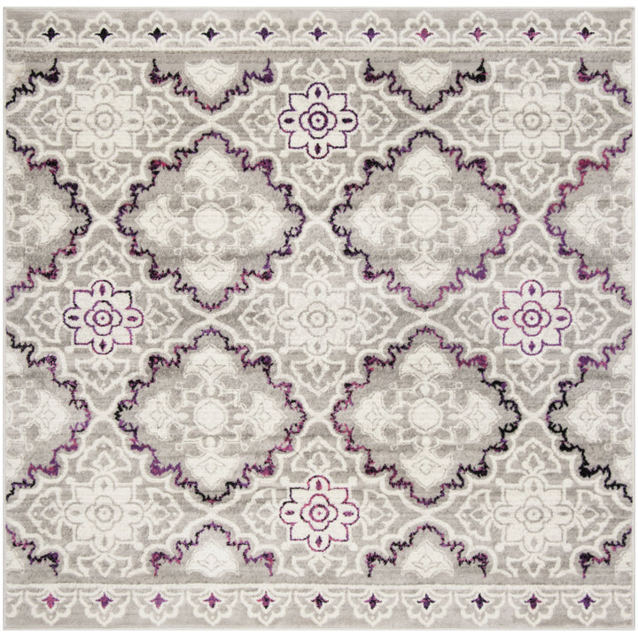 SAFAVIEH Skyler Collection SKY199P Grey / Pink Rug Image 6