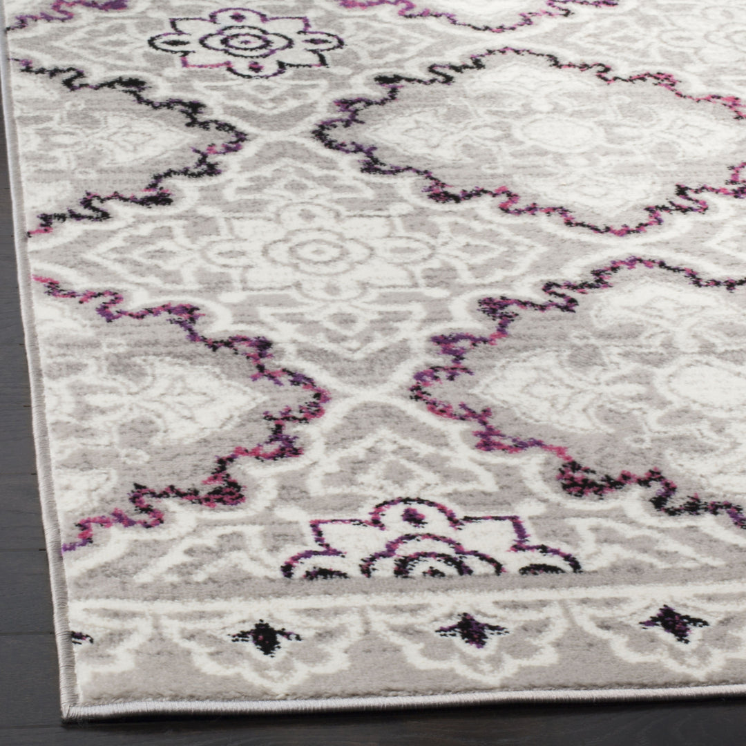 SAFAVIEH Skyler Collection SKY199P Grey / Pink Rug Image 7