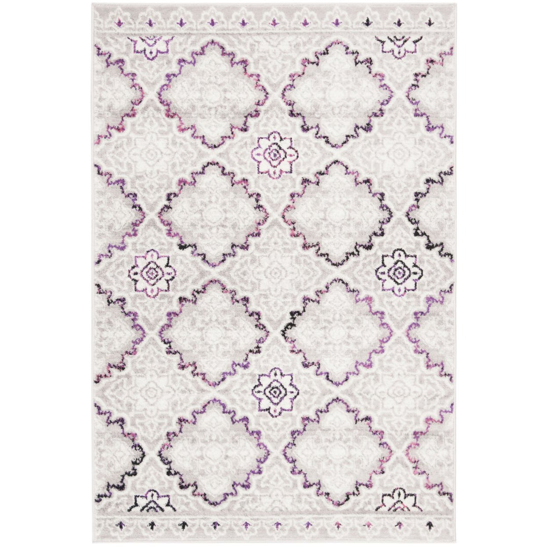 SAFAVIEH Skyler Collection SKY199P Grey / Pink Rug Image 8