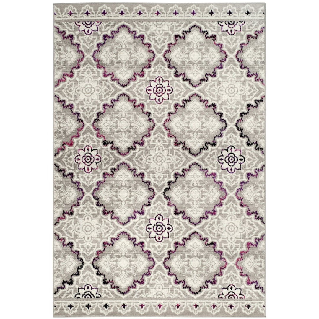 SAFAVIEH Skyler Collection SKY199P Grey / Pink Rug Image 9