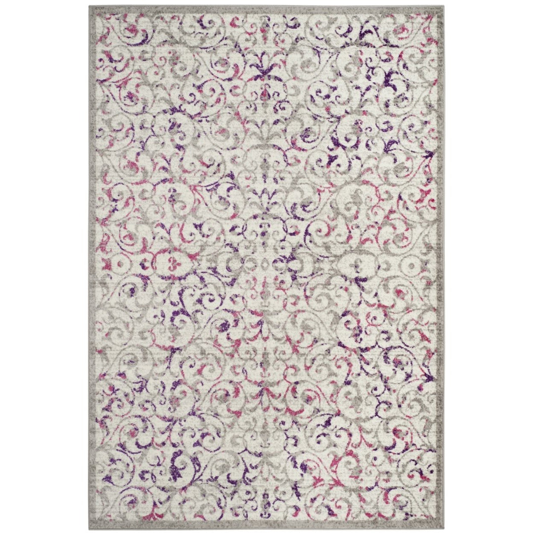 SAFAVIEH Skyler Collection SKY198F Ivory / Pink Rug Image 9