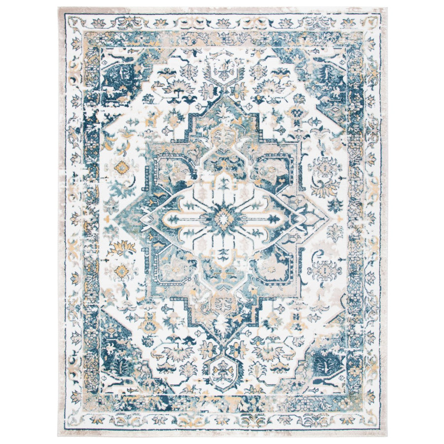 SAFAVIEH Skyler Collection SKY541A Ivory / Navy Rug Image 1