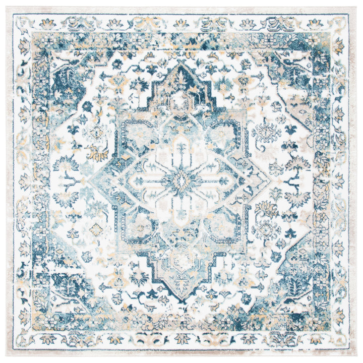 SAFAVIEH Skyler Collection SKY541A Ivory / Navy Rug Image 6