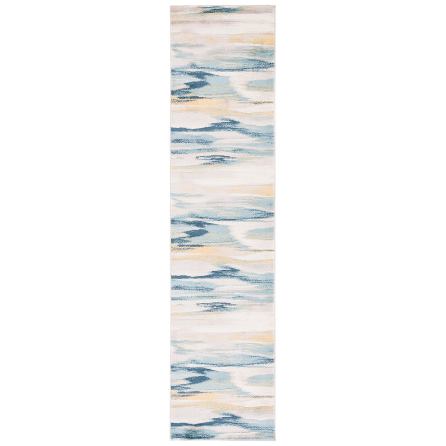 SAFAVIEH SKY542B Skyler Beige / Navy Image 1