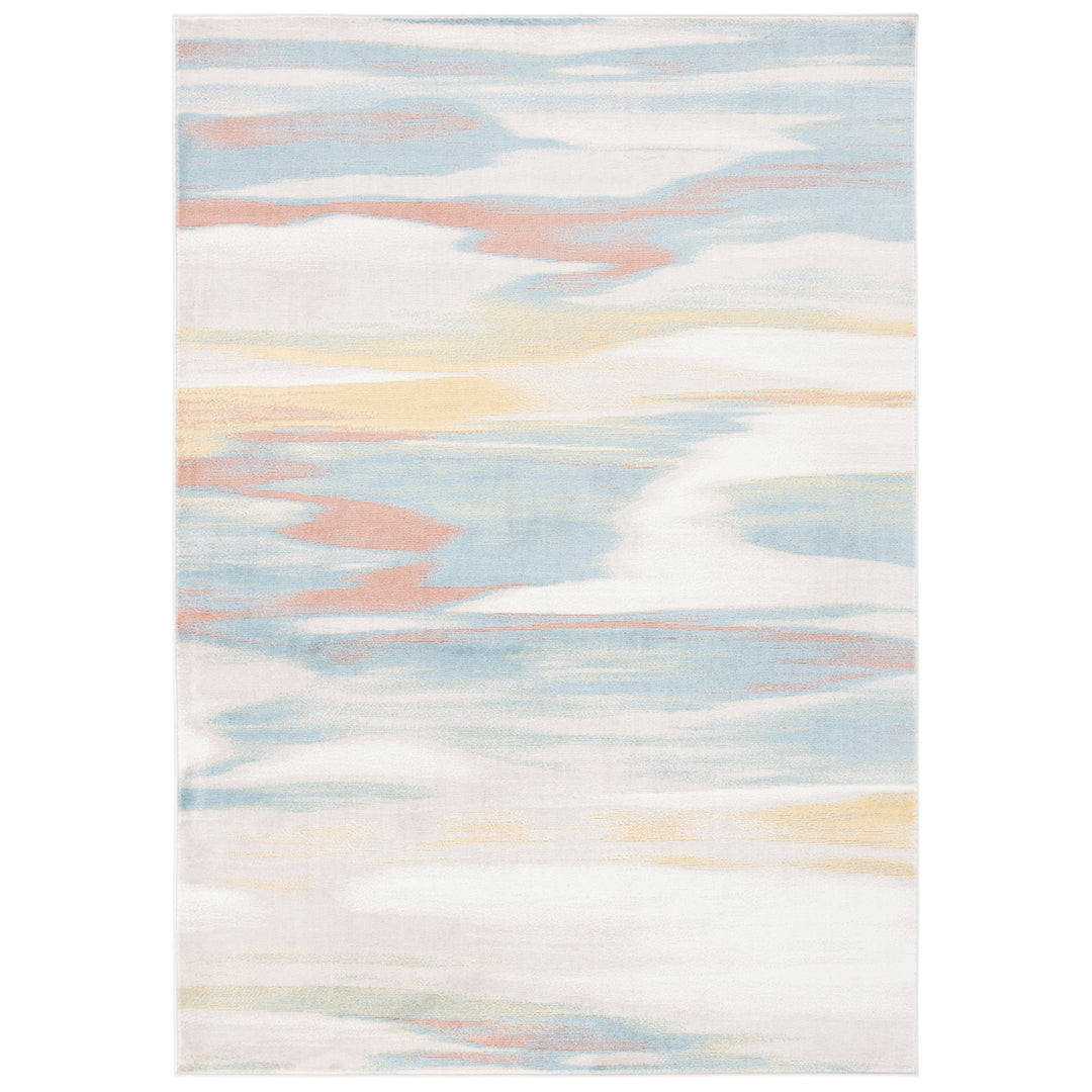 SAFAVIEH Skyler Collection SKY542A Beige / Terracotta Rug Image 10