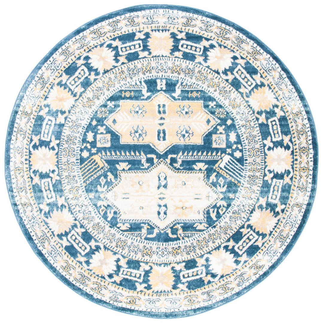 SAFAVIEH Skyler Collection SKY544A Beige / Navy Rug Image 1