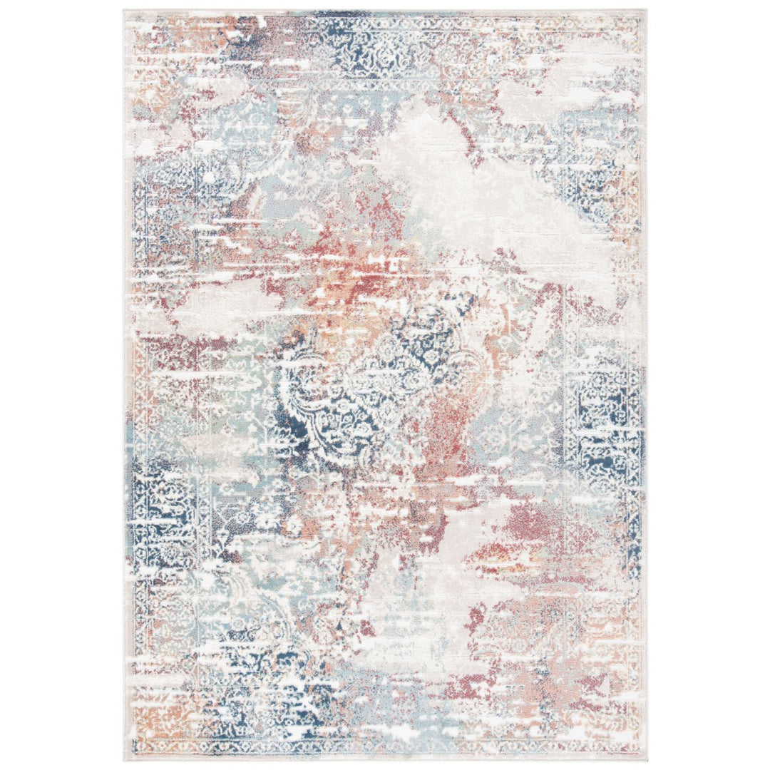 SAFAVIEH Skyler Collection SKY543A Beige / Burgundy Rug Image 10