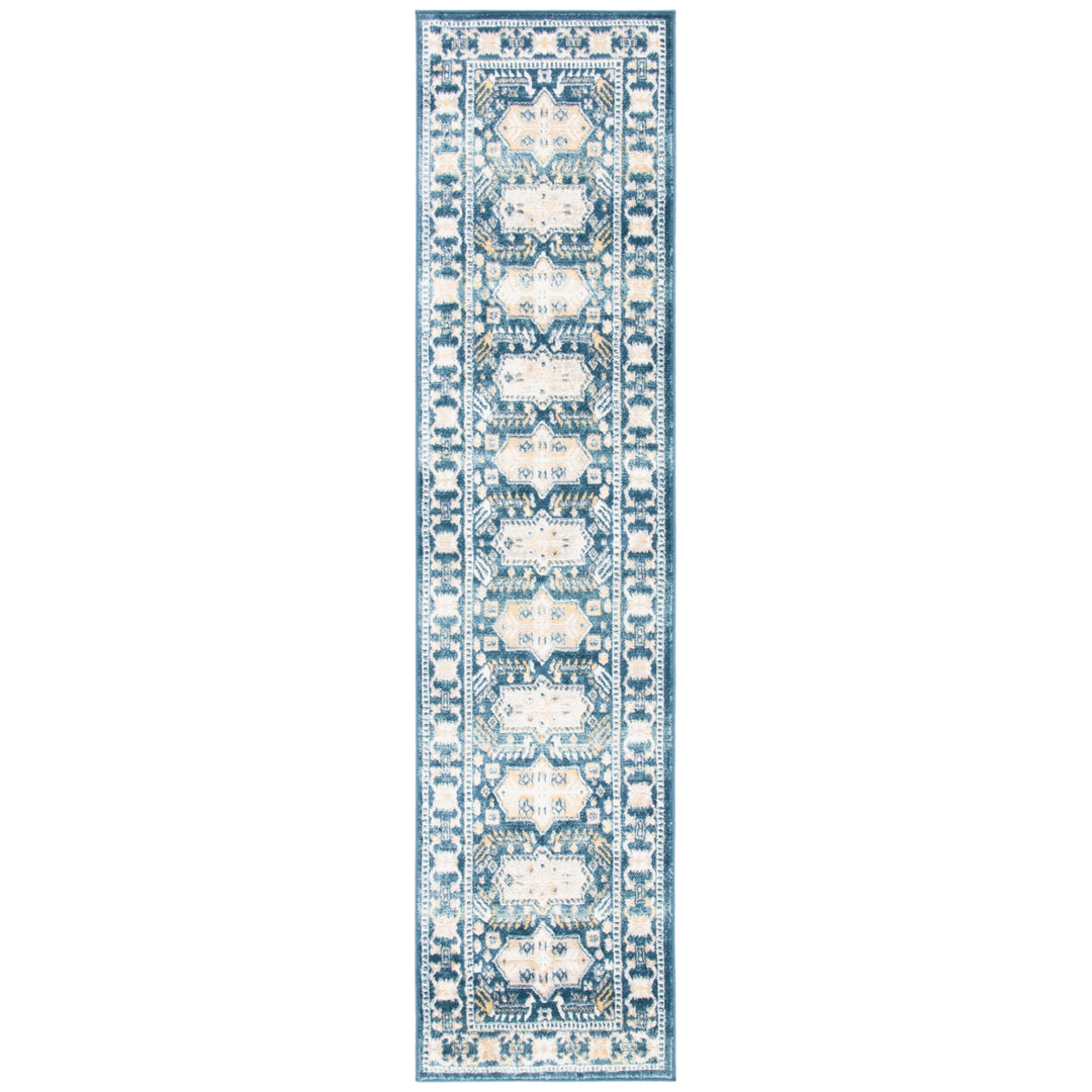 SAFAVIEH Skyler Collection SKY544A Beige / Navy Rug Image 5