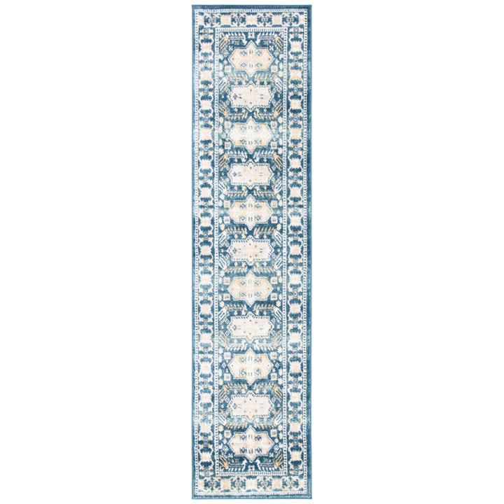 SAFAVIEH Skyler Collection SKY544A Beige / Navy Rug Image 5