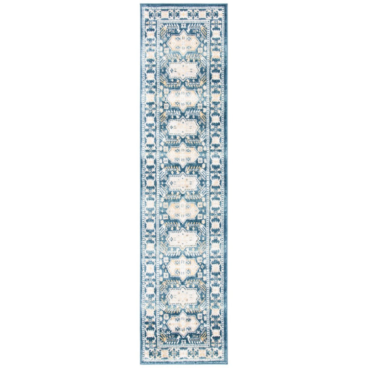 SAFAVIEH Skyler Collection SKY544A Beige / Navy Rug Image 1