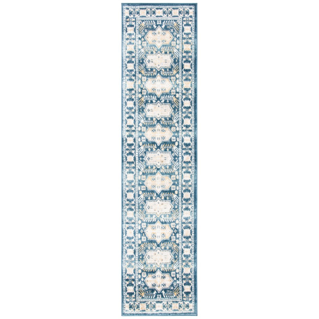 SAFAVIEH Skyler Collection SKY544A Beige / Navy Rug Image 1