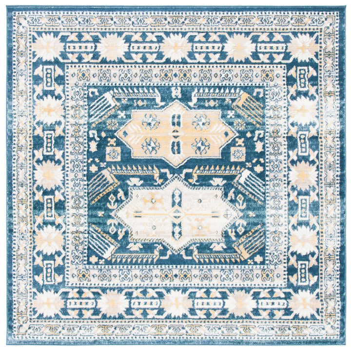 SAFAVIEH Skyler Collection SKY544A Beige / Navy Rug Image 6