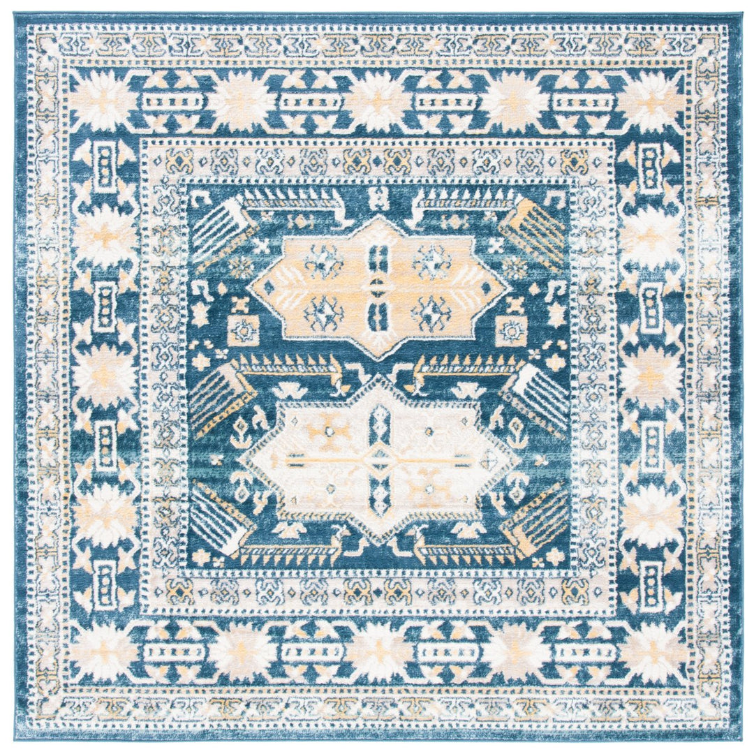 SAFAVIEH Skyler Collection SKY544A Beige / Navy Rug Image 1