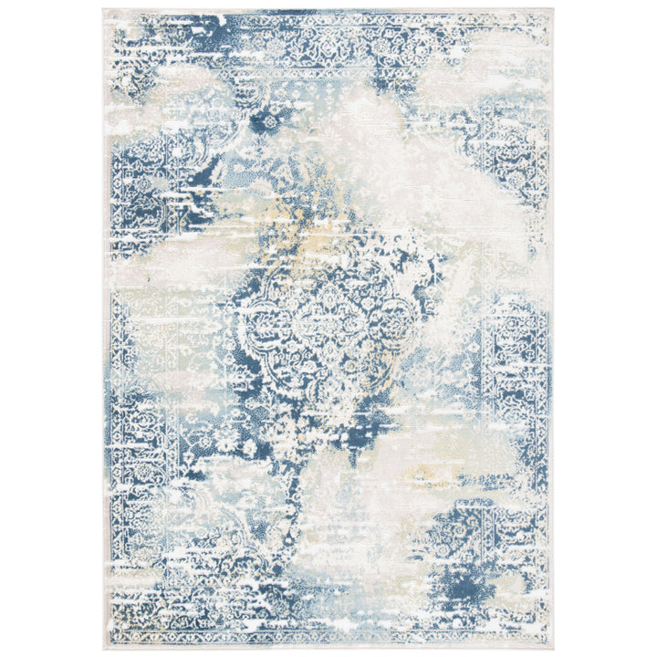 SAFAVIEH Skyler Collection SKY543M Navy / Gold Rug Image 10