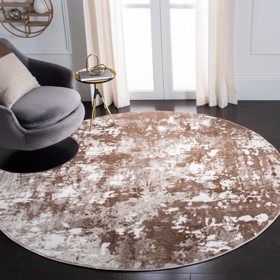 SAFAVIEH Skyler Collection SKY562B Grey / Brown Rug Image 2