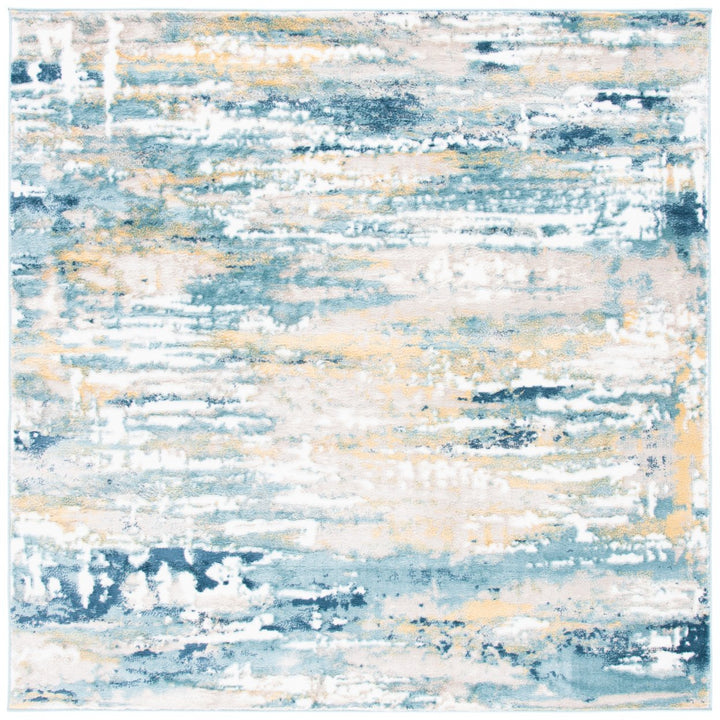 SAFAVIEH Skyler Collection SKY548J Teal / Gold Rug Image 5