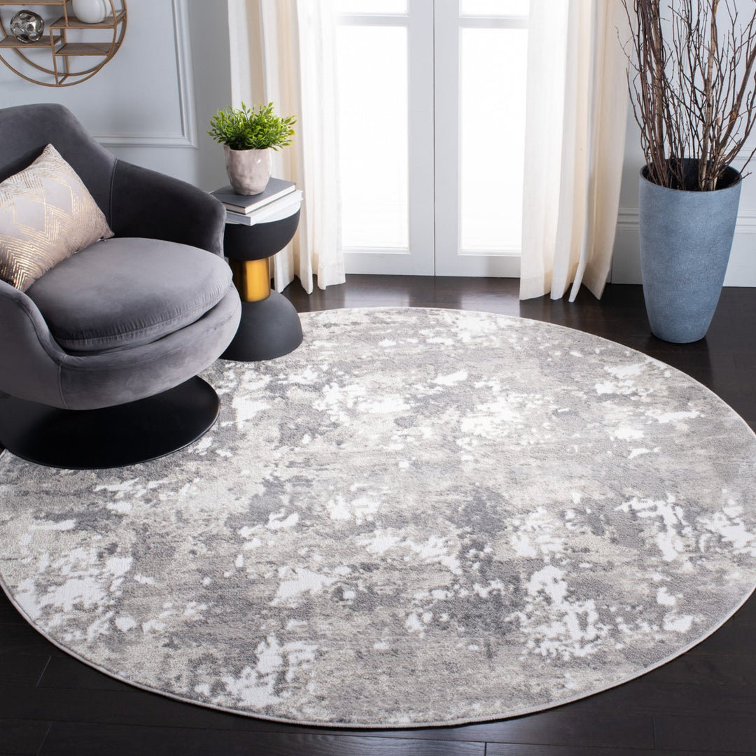 SAFAVIEH Skyler Collection SKY562F Light Grey / Grey Rug Image 2