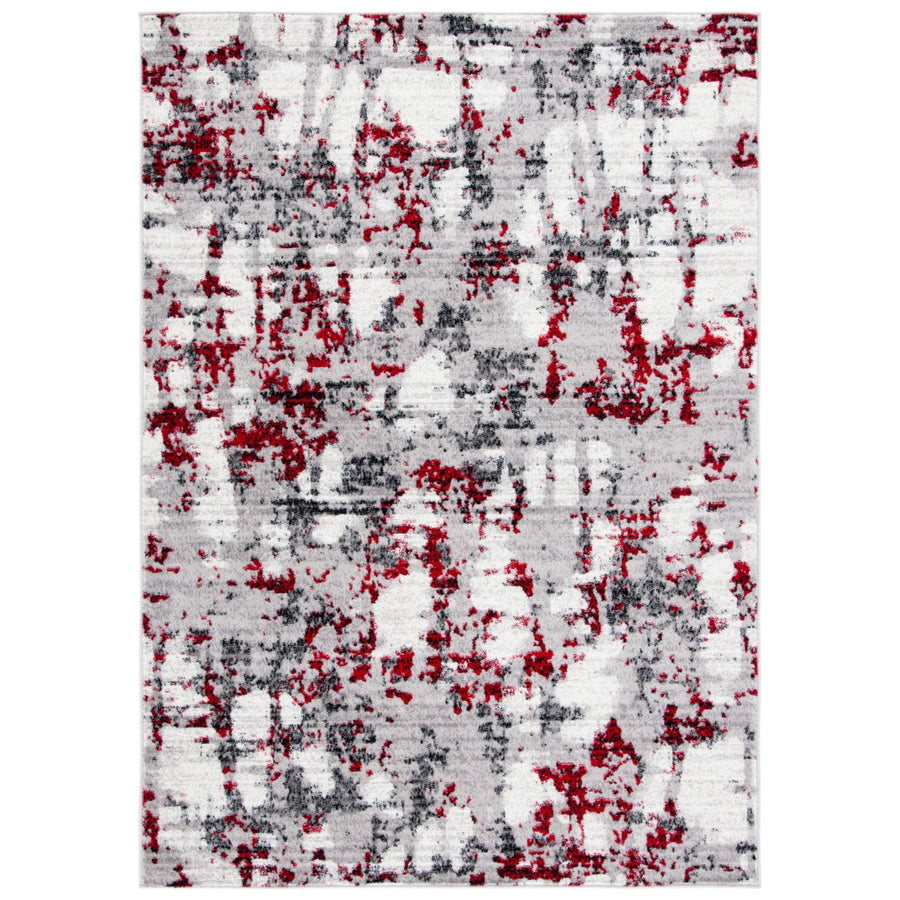 SAFAVIEH Skyler Collection SKY193Q Grey / Red Rug Image 1