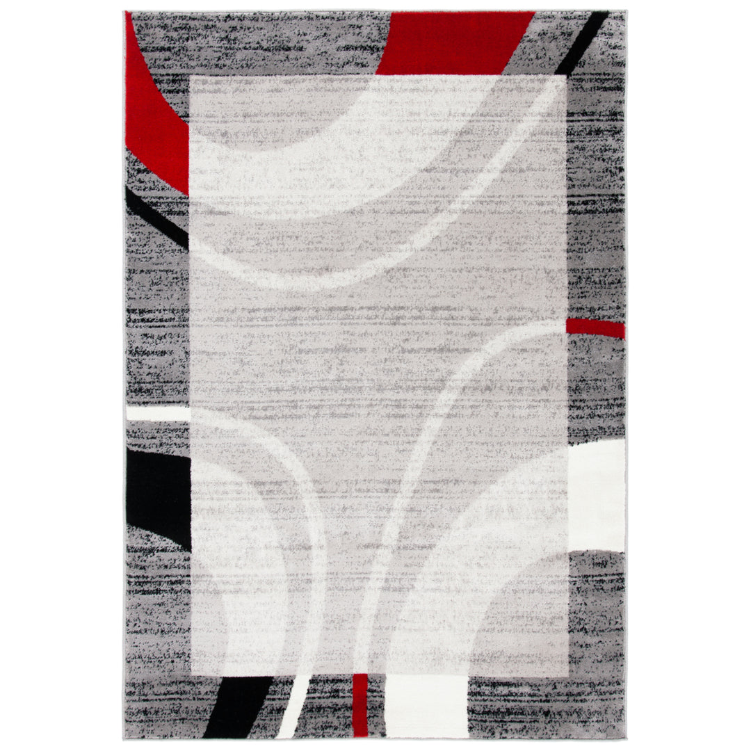 SAFAVIEH Skyler Collection SKY761F Grey / Red Rug Image 1